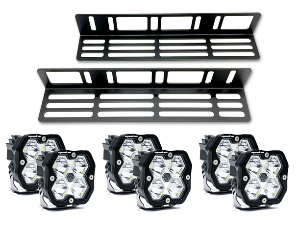 Baja Designs Triple Fog Light Kit w/KR Off-Road Brackets for 2021+ Ford F-150 Raptor Baja Designs Triple Fog Light Kit w/KR Off-Road Brackets for 2021+ Ford F-150 Raptor