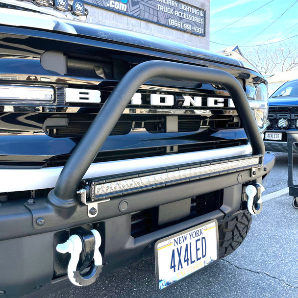 30" Light Bar Bumper Kit for 2021+ Ford Bronco (Modular Bumper) w/KR Off-Road Brackets