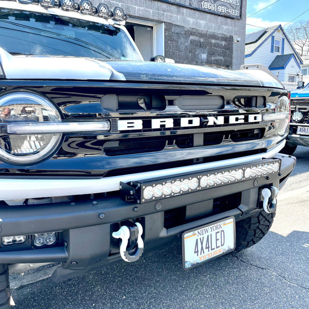 30" - 42" Light Bar Bumper Kit for 2021+ Ford Bronco (Modular Bumper) w/KR Off-Road Brackets