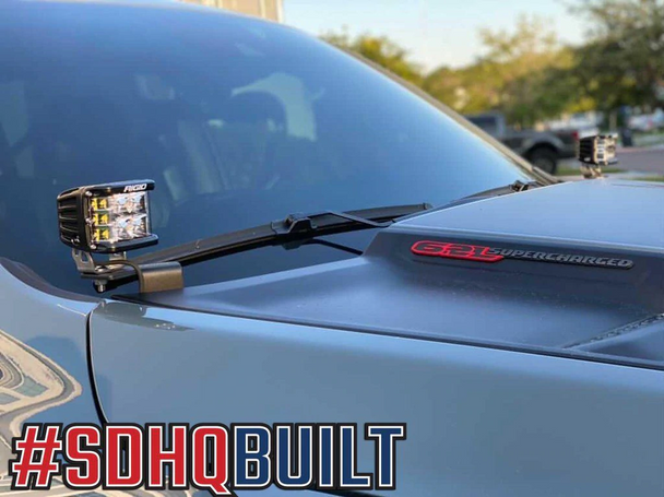 SDHQ A-Pillar Light Mounts for 2021+ RAM 1500 TRX