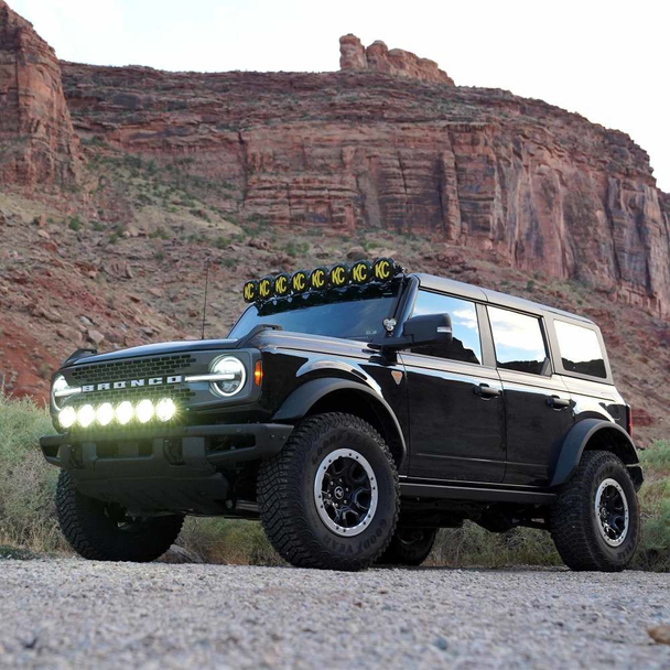 KC HiLiTES Gravity® LED Pro6 39" Light Bar Kit for 2021+ Ford Bronco (HD Modular Bumper)