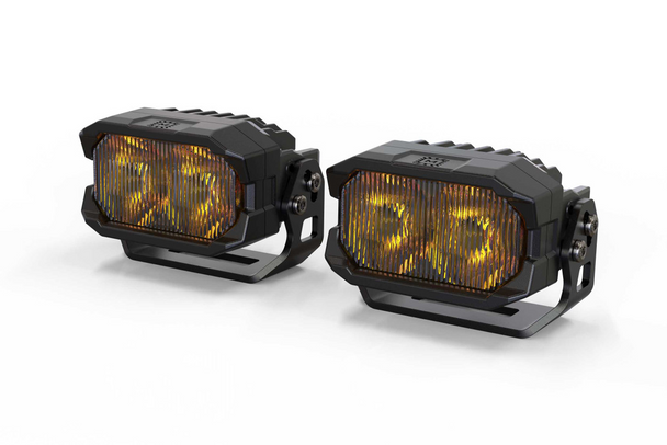 Morimoto 2Banger NCS LED Pods, Yellow Wide (Pair)