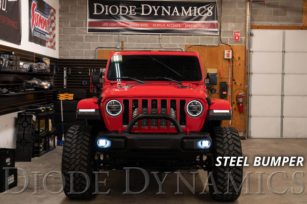 Diode Dynamics SS3 LED Fog Light Kit (2007-2018 Jeep JK Wrangler, 2018+ Jeep JL Wrangler & 2020+ Jeep JT Gladiator)