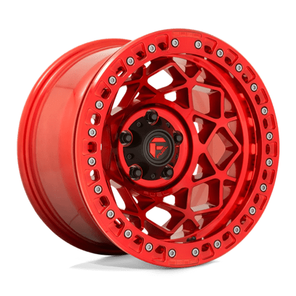 Fuel 1PC: D121 UNIT BEADLOCK, D121 17X9 5X5.0 GL-RED -15MM