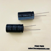 Lelon RGA Aluminum Electrolytic Capacitors 2200µF 25V 105°C