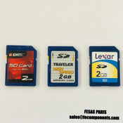 Carte SD 2Go - Traveler & Lexar & Emtec (Lot de 3Pcs)