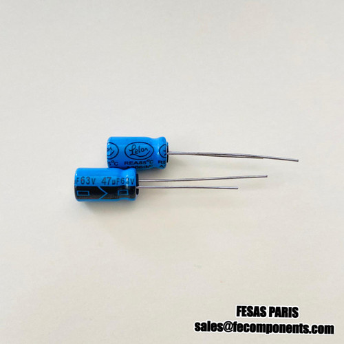 Lelon REA Aluminium Electrolytic Capacitors Radial 47µF 63V
