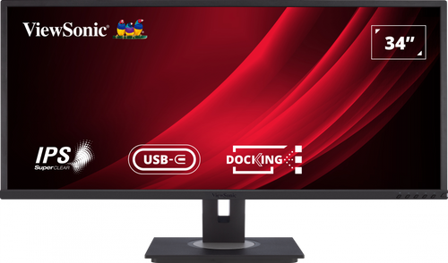 Ecran 34" Viewsonic VG3456 WQHD 21:9 VA 5ms 2xHDMI DP USB-C USB Hp Rotation/Incl