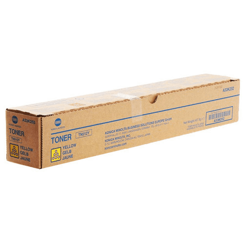 Konica Minolta A33K252 - Jaune - Orignale - Cartouche de Toner (TN512Y)