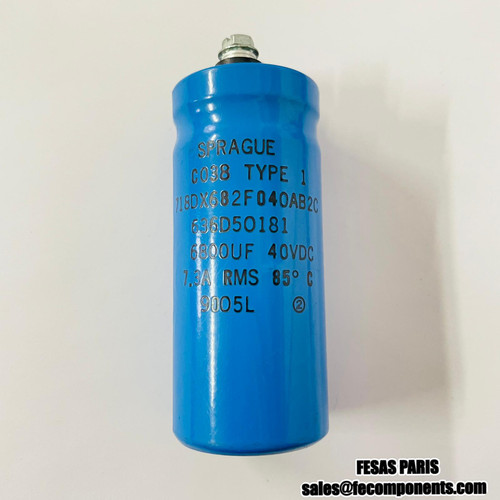 Sprague CO38 Aluminium Electrolytic Capacitors 6800µF 40VDC