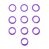 Purple Antenna ID Bands – Pack of 10