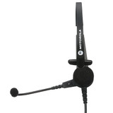Lightweight Single-Ear Headset with Boom Microphone, PTT and VOX