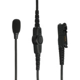 Lightweight Single-Ear Headset with Boom Microphone, PTT and VOX