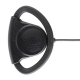 Receive-Only Adjustable D-Shell Earpiece for Speaker Microphones
