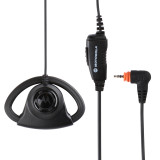 Adjustable D-Style Earpiece with In-Line Microphone & PTT