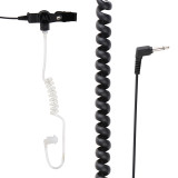 Receive-Only Earpiece with Translucent Acoustic Tube & Rubber Eartip