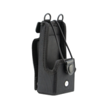 Hard Leather Carry Case with 3-Inch Fixed Belt Loop & D-Rings for R2