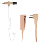 Beige 2-Wire Surveillance Kit with Clear Acoustic Tube & PTT