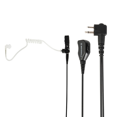 2-Wire Surveillance Kit with Clear Translucent Tube – Black