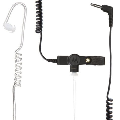 Receive-Only Earpiece with Translucent Tube & 3.5mm Plug – FM / UL Approved
