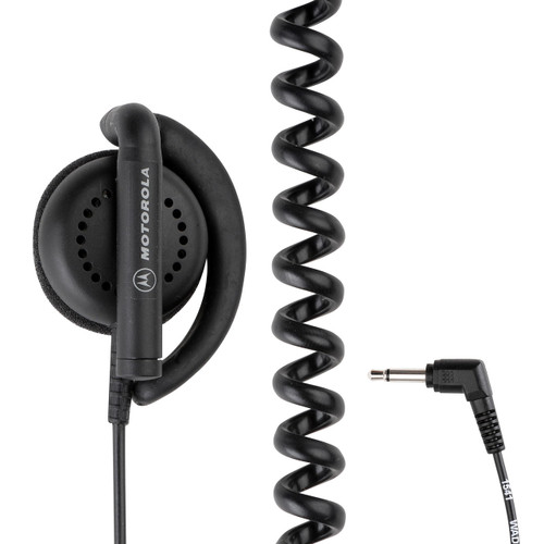Receive-Only Flexible Earpiece with 3.5mm Plug for Remote Speaker Microphone