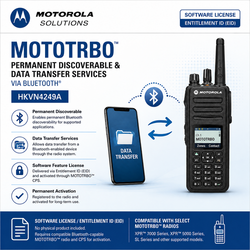 Permanent Discoverable & Bluetooth Data Transfer License