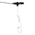 Receive-Only Earpiece with Translucent Acoustic Tube & Rubber Eartip