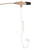 Beige 2-Wire Surveillance Kit with Clear Acoustic Tube & PTT