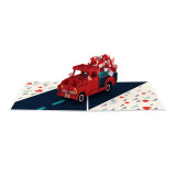 Truckloads of Love 3D PopUp card from LovePop
Red Pickup Truck and Hearts