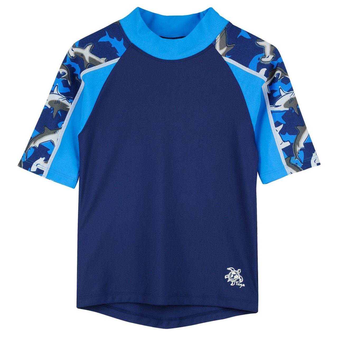 Boys Tuga Short Sleeve UV Swim Shirt 'Breaker' Surf 6-7 Years UPF50+