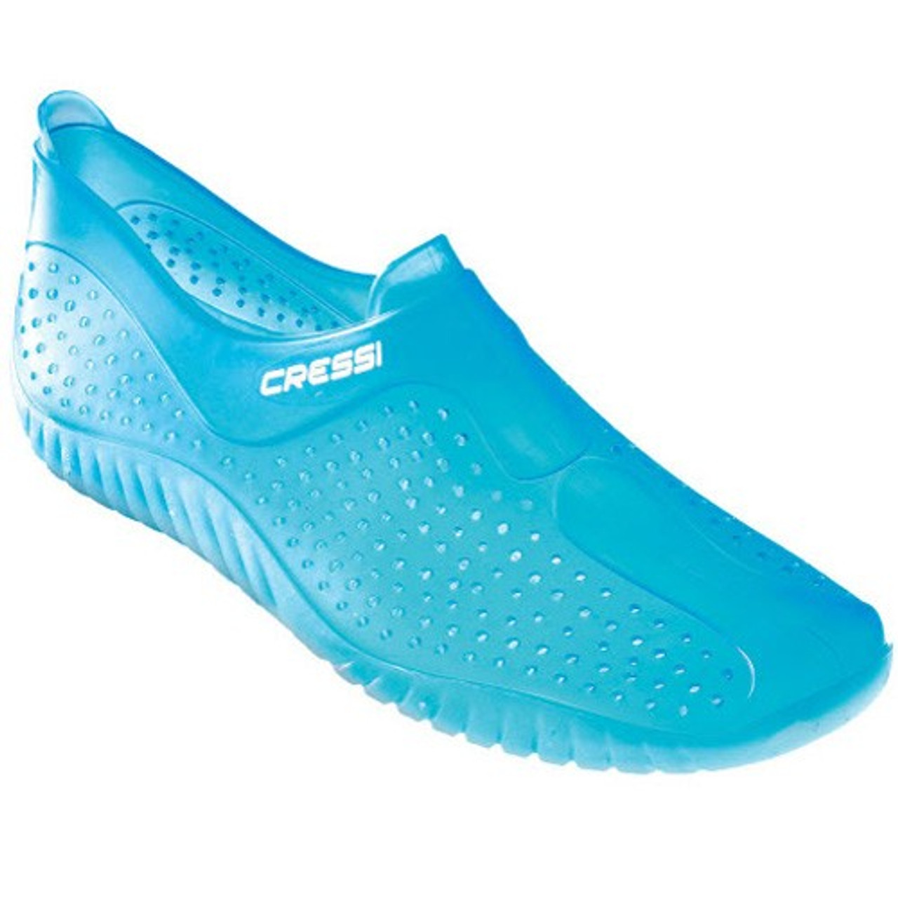 clear aqua shoes