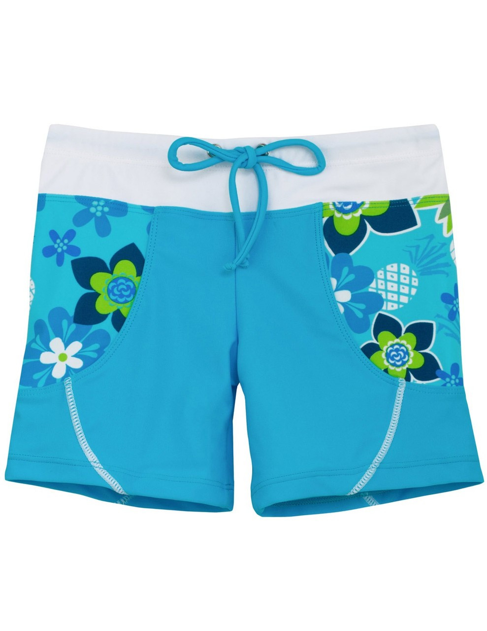 girls long swim shorts