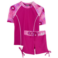 Tuga girls UV swim set surfer girl carnation