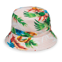 Baby Wallaroo Maui UPF50+ Sun hat pink palm tree