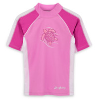 Girls Sun Busters UV Swim shirt rash-guard raspberry_strawberry