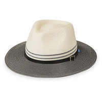 Wallaroo petite kristy upf50+ sun hat ivory/black