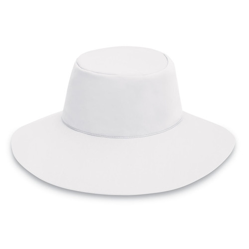 Womens wallaroo aqua hat with chin strap white