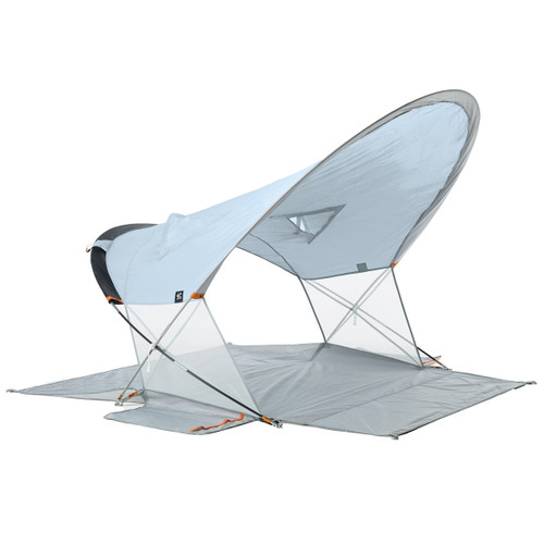Terra Nation roa kohu beach tent shader blue