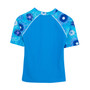 Tuga girls UV swim set periwinkle swim shirt back