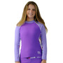 Womens Tuga UV swim shirt long sleeve rashguard daisy purple