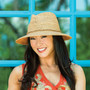 Womens Wallaroo Malibu fedora sun hat mushroom