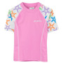 Girls Sun Busters UV Swim fitted rash set pink seastarberry rash shirt