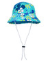 Sun busters Girls UV reversible bucket hat retro ocean