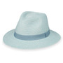 Womens Wallaroo Caroline Fedora UPF50+ Sun Hat sky blue