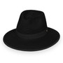 Wallaroo Gabi pony-tail hat solid black
