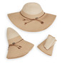 Women's wallaroo Marseille UPF50+ hat white beige packable