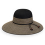 Women's wallaroo Marseille UPF50+ hat black natural