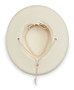 Wallaroo Stevie UPF50+ Hat ivory bottom of hat