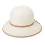 Womens Wallaroo Lady Brett UPF50 cloche hat ivory