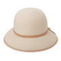 Womens Wallaroo Lady Brett UPF50 cloche hat mixed camel